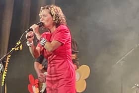 Kate Rusby signing off the festival on Sunday night.