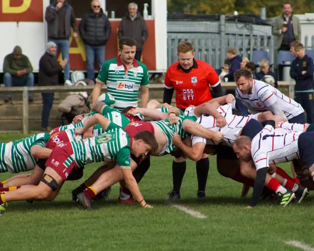 The Sandal and Northern packs prepare for a scrum. Pic: Meg Lindenmayer