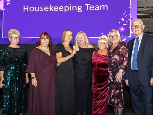 The housekeeping team were awarded for their support.