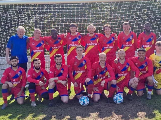 Wakefield Athletic first team before their Seymour Memorial Trophy final against AFC Royal.