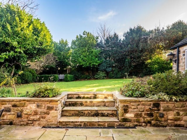 A section of the south-facing garden to Pooh Cottage.