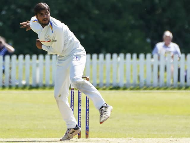 Shubham Sharma took two wickets for Wakefield Thornes.