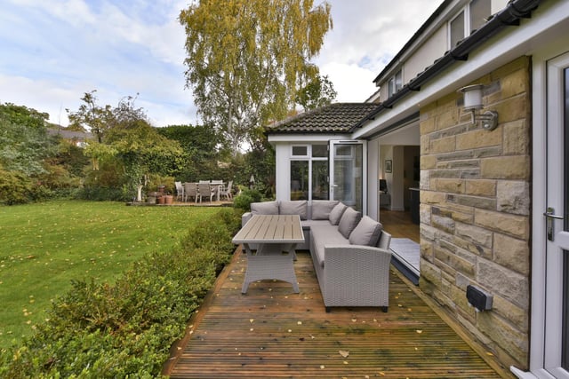 Large bifold doors from the kitchen and family area lead out to an area of decking, so ideal for the warmer months.