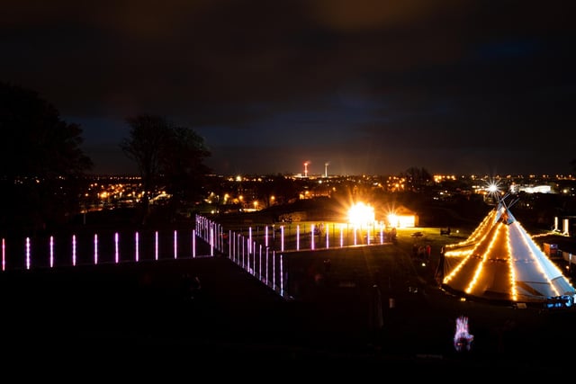 Light Up Pontefract Castle took place across the weekend.