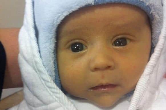 Freddie as a baby.