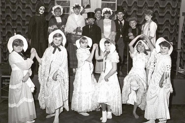 Pupils at Woodlands Middle School, Normanton, in their production of 'A Christmas carol'