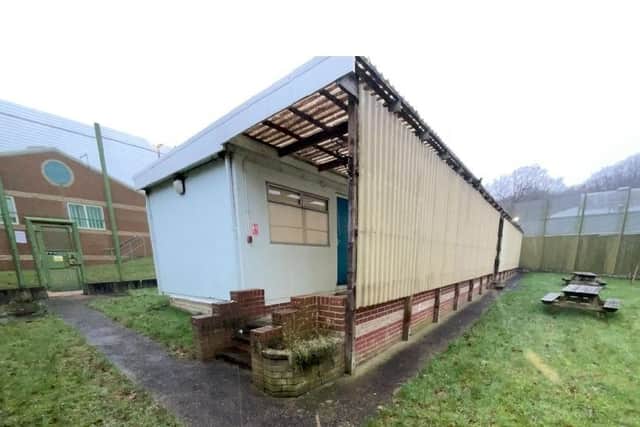 The prison to court video link building at HMP New Hall is to be demolished and replaced with an upgraded facility. Image: Goldhill Contracting