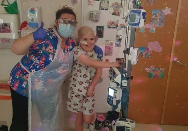 After a few agonising months of waiting for a suitable donor, the amazing news was received – a match had been found and Lexi-Mae had her bone marrow transplant in November 2021.