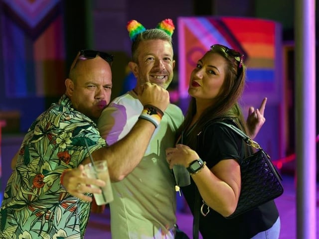 The event provided a welcoming space for people to meet, enjoy entertainment and show their support.