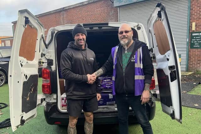 Keith has donated six vans worth of chocolate selection boxes and toiletry bags to Wakefield Street Kitchen and the Castle Children's Centre.