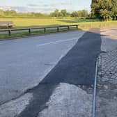 The 'Nagger Line' has been removed from Lime Pit Lane, Stanley, over road safety concerns.