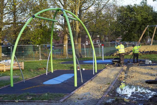 The park will feature an inclusive swing seat and basket swing, a roundabout which can be used by everyone, including wheelchair users, and low-level sensory panels.