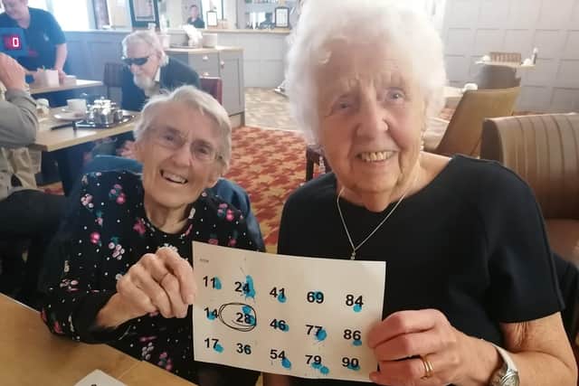 Service users Margret and Beryl.