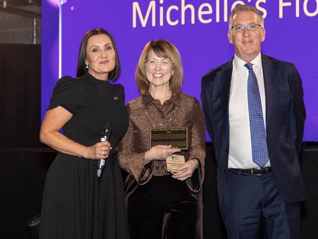 Michelle's Flowers picked up an award.