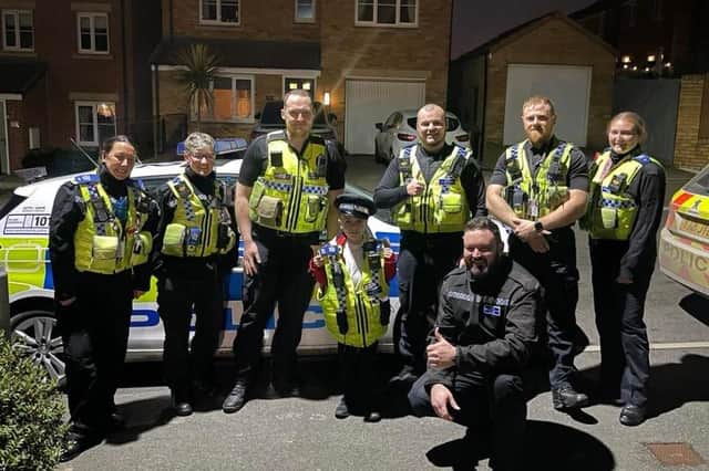 Craig had the best 7th birthday surprise thanks for officers from Wakefield North East.