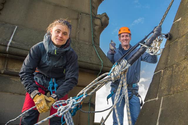This is how you can scale Wakefield Cathedral for charity.
