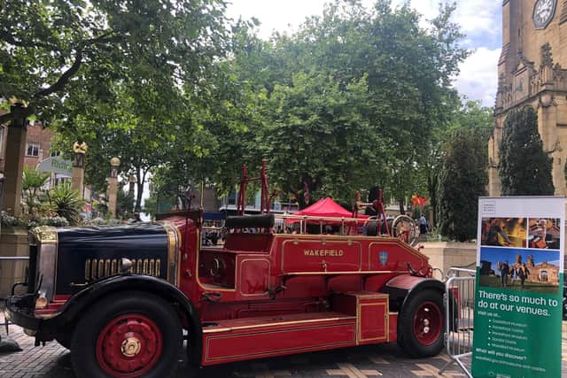 Wakefield’s Dennis Big Four fire engine was in service in the 1930s.and has been lovingly restored to its former glory.