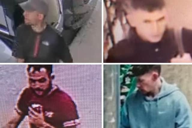 Police in Wakefield would like to speak to these people caught on camera. Do you recognise anyone?