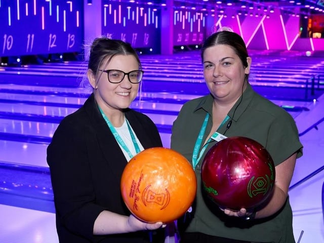 The new development includes 24 modern bowling lanes.