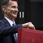 Chancellor of the exchequer Jeremy Hunt as he leaves 11 Downing Street on March 15, 2023, to present the government's annual budget to Parliament. Photo: Getty Images