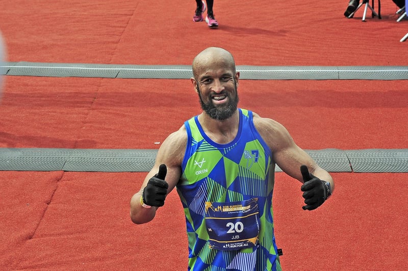 It was two thumbs from this runner after completing the course