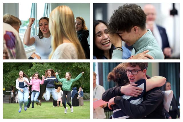 Students across the Wakefield area celebrated their A-level results today
