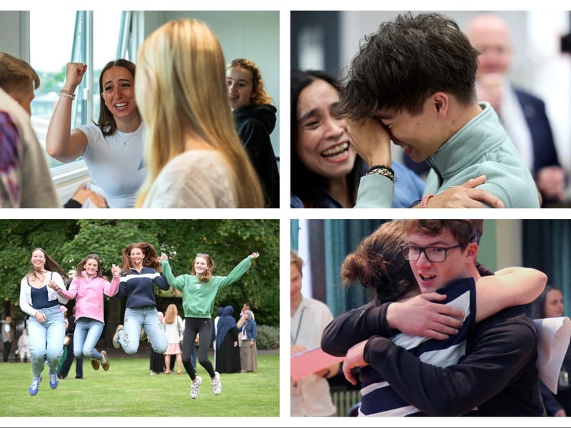 Students across the Wakefield area celebrated their A-level results today