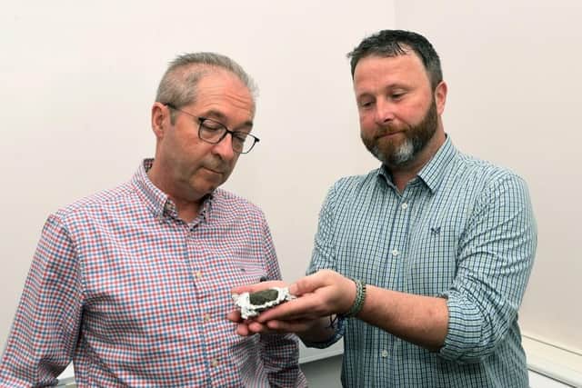 Professor Kelley said it was too early to tell the provenance of the rock but felt it was unusual and planned to carry out further testing.  SWNS