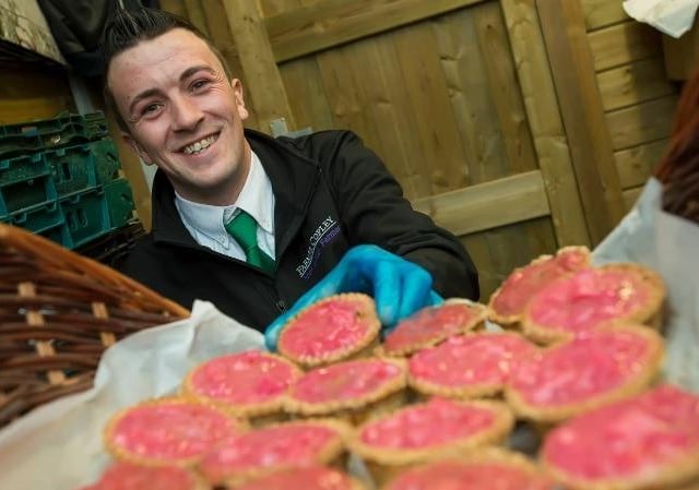 im of Farmer Copley's Farm brings out the Rhubarb pies.