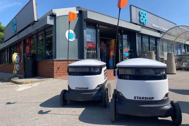 The partnership between Starship Technologies, Co-op and Wakefield Council allows autonomous grocery deliveries.