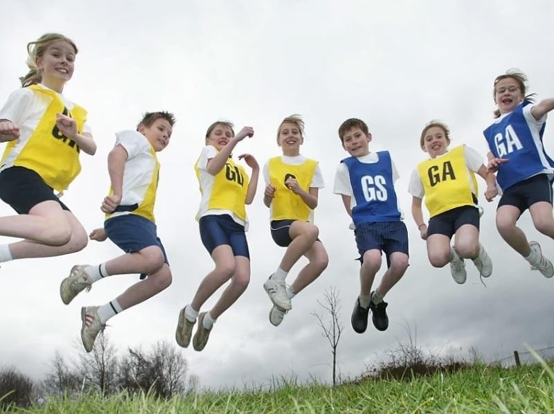 Netherton J&I Netball team who won the Horbury school pyramid High 5's competition.