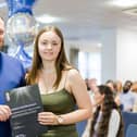 Leeds City College student Isabel McElhatton being presented with her T Level Student of the Year award by Damien Lythgoe, of NCFE.