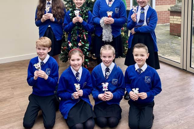 Larks Hill is one of the local school choirs that visited the Prince Of Wales Hospice to spread festive cheer