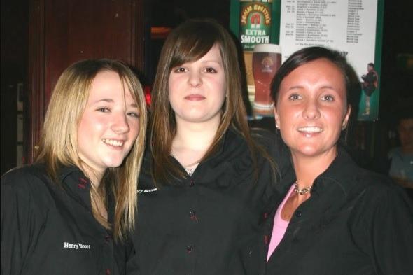 Amy, Lisa and Sarah - Bar staff at Henry Boons.