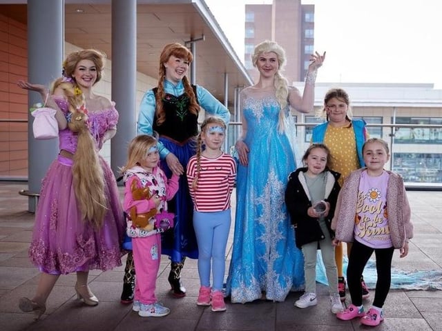 Characters were happy to stop and chat to their fans.