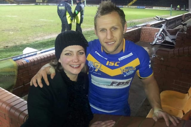 Katie Milnes shared a snap with the one and only Rob Burrow.
