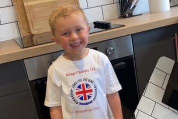 Nadia Brooke shared a photo of Alfie ready for his celebrations.