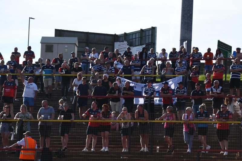 Featherstone Rovers fans at Odsal.
