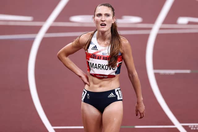 Amy-Eloise Markovc set a new Wakefield Harriers 10,000m record. Picture: Ryan Pierse/Getty Images