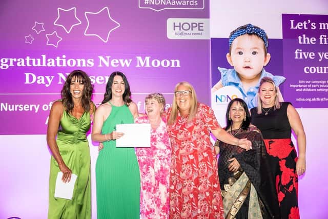 New Moon Nursery were one of the many winners at the annual National Day Nurseries Association awards.