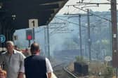Fire at Westgate station. (Image: Gary Geordie French)