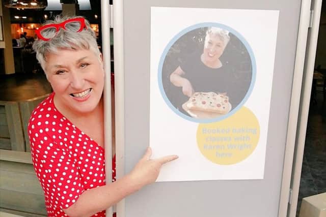 Karen gave three baking demonstrations on Saturday as part of the Grand Day Out events.