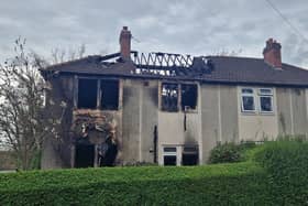 Kelly Bottomley's four-bedroom council semi went up in flames after the vehicle set on fire while it was on charge. (SWNS)