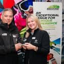 Pictured are Christian and Zoe from Snozone with their Sense Award