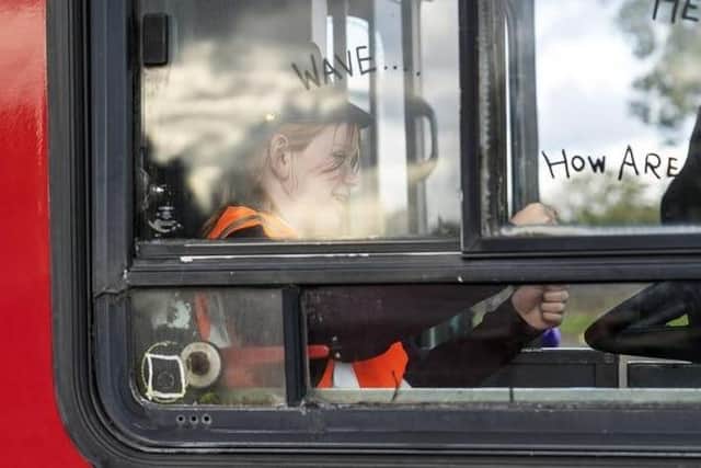 Children are able to take on the role of the bus driver.