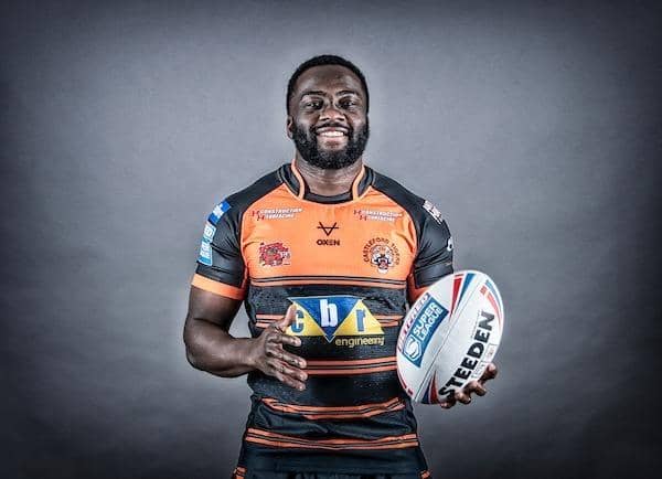 Muizz Mustapha has signed a contract extension to stay at Castleford Tigers until 2027. Picture by Allan McKenzie/SWpix.com