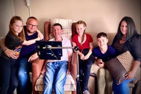 LOVED: Martin with sister Helen, brother-in-law Rob and proud nephew and nieces, Ben, Isabelle and Olivia.