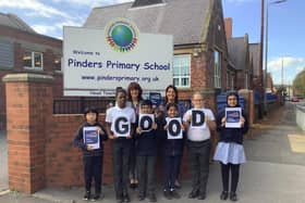 Pupils, staff and governors at Pinders Primary School are celebrating the outcome of their latest Ofsted inspection that has rated the school as good in all areas.