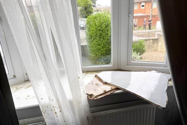 Just some of the damage caused. SWNS