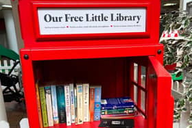 The Free Little Library in The Ridings Shopping Centre is found on the upper mall next to Boots.